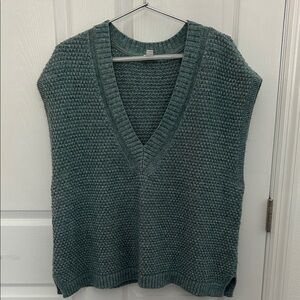 J. Jill Teal V-Neck Sweater